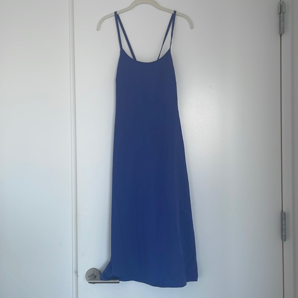 Everlane The Japanese GoWeave Cross Back Midi Slip Dress Womens